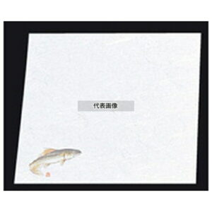 新松花堂 敷懐紙 四寸 (100枚入) NY-12 鮎 (5月~9月) 120×120 料理演出用品 No.7953500