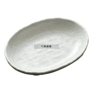 メラミン 粉引 小判多菜皿 大 MD-90-KH 225×165×40H 和/洋/中 食器 No.8109600