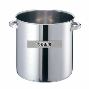 EBM(江部松) モリブデンジII 寸胴鍋(目盛付)24cm 蓋無 OD255×BD210 寸胴鍋 IH・ガス兼用鍋 No.8688200