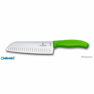 直送 代引不可・他メーカー同梱不可 ビクトリノックス VICTORINOX #6.8526.17L4E 三徳プラスグリーン17cm ＃6．8526．17L4E FC三徳包丁プラス ペティナイフ 業務用【キャンセル不可】