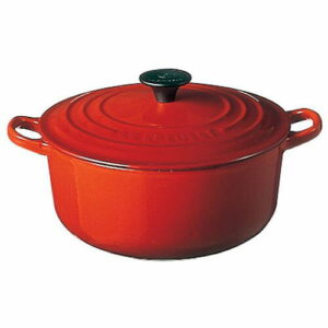 ル･クルーゼ（Le Creuset） ココットロンド 24cm チェリーレッド （日本正規販売品）