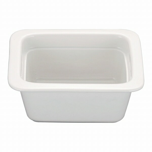 ROYALE(ロイヤル) 角ガストロノームパン ホワイト 1/6 陶器製 PB625-16(NGS061) square gastronome pan