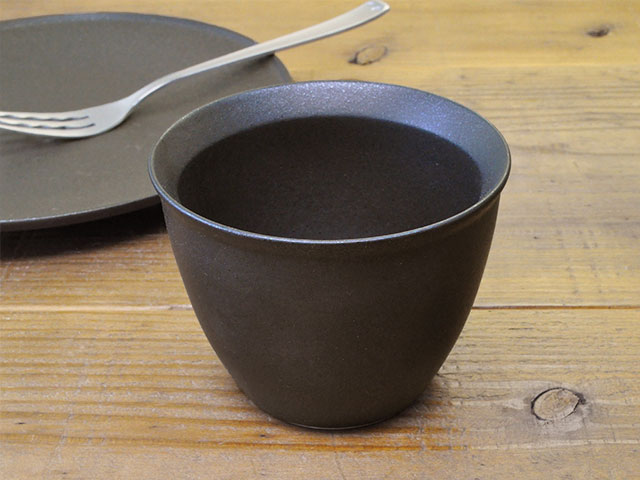 フィノ クリスタルブラック 多用カップ 265cc 小鉢 黒い食器 KOYO JAPAN 美濃焼 陶器 陶磁器 日本製