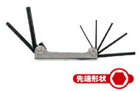 パオック 折込式六角棒レンチ 7pcs HK-7H