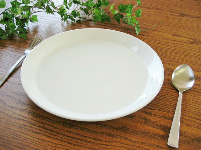 スプラウト プレート 26cm 大皿 ディナー皿 丸皿 白い食器 洋食器 業務用