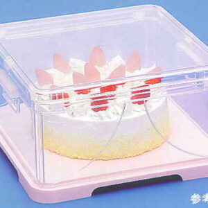 蝶プラ工業 ケーキカバー （ピンク） （307×307×高さ166mm） 日本製