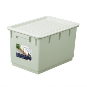 トンボ　プラスチック角型つけもの容器36型 グレー色　（押し蓋付）