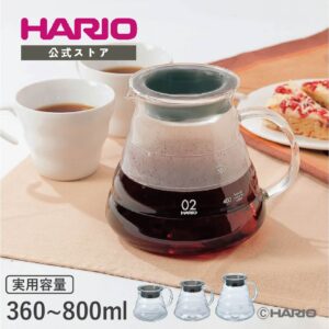 【公式ショップ】【365日出荷対応】HARIO V60グラスサーバー360ml 600ml 800ml クリア HARIO ハリオ コーヒー 日本製 耐熱ガラス 電子レンジ可 01 02 03サイズ 食洗機対応 おしゃれ 透明 父の日 プレゼント 誕生日 お祝い XGSR