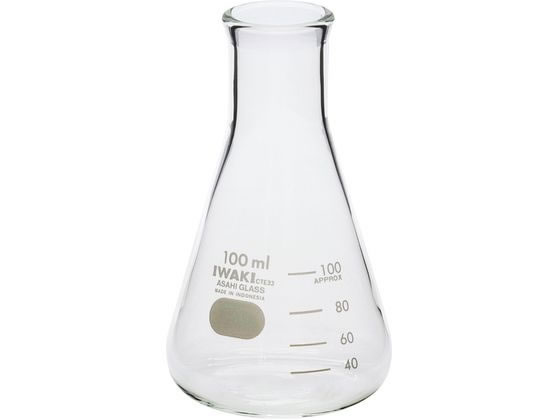 新潟精機 三角フラスコ 100ml GT-100 フラスコ ガラス容器 計量器
