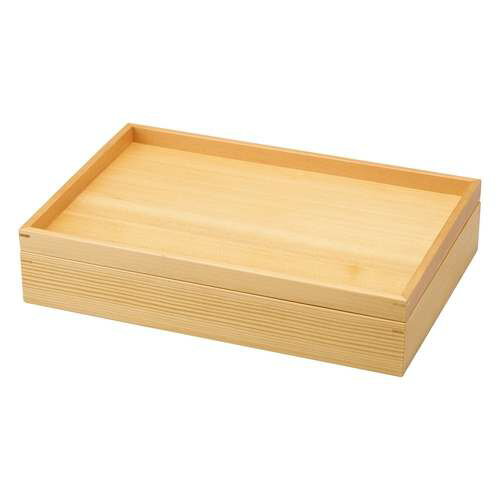 白木料理箱 二段トレイタイプ/業務用/新品/小物送料対象商品
