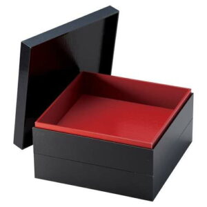 紙重箱 黒 6.5寸 2段/業務用/新品/小物送料対象商品