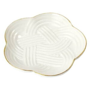 結び小皿 白/業務用/新品/小物送料対象商品