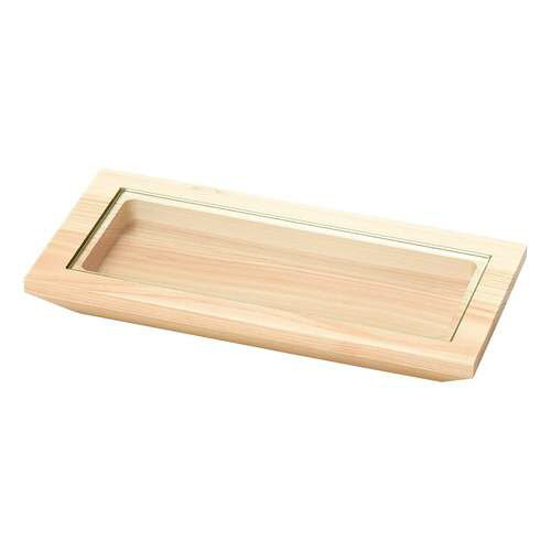 桧・硝子窓付料理皿(長角)/業務用/新品/小物送料対象商品