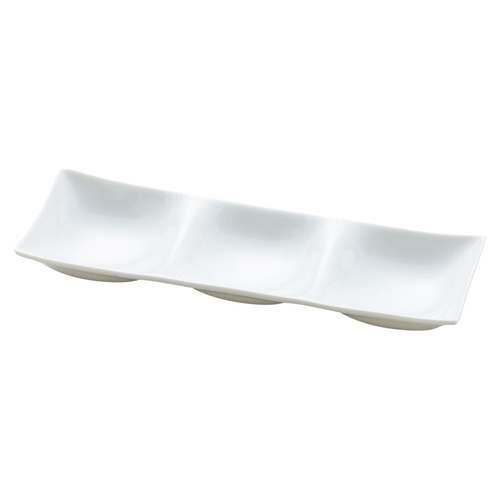 白磁・凛 三つ仕切り/業務用/新品/小物送料対象商品