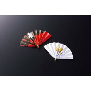 飾り扇子 赤黒 (50ヶ入)/業務用/新品/小物送料対象商品