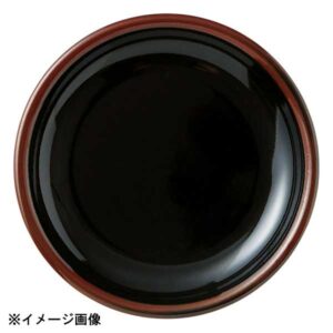 花伝 黒艶 19.5cm丸皿 51134004
