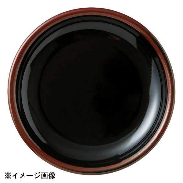 花伝 黒艶 19.5cm丸皿 51134004