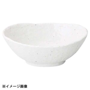 花伝 新粉引 石目楕円鉢 中 51520072