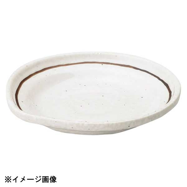 花伝 粉引ライン なぶり4.0皿 51722008