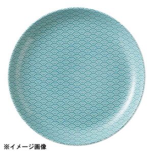 花伝 青海波 緑 23cm丸皿 52274004