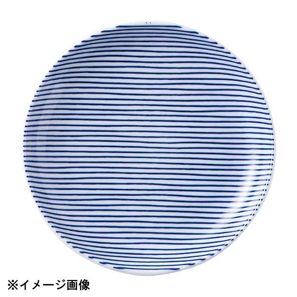 花伝 細縞 青 15cm丸皿 52281008