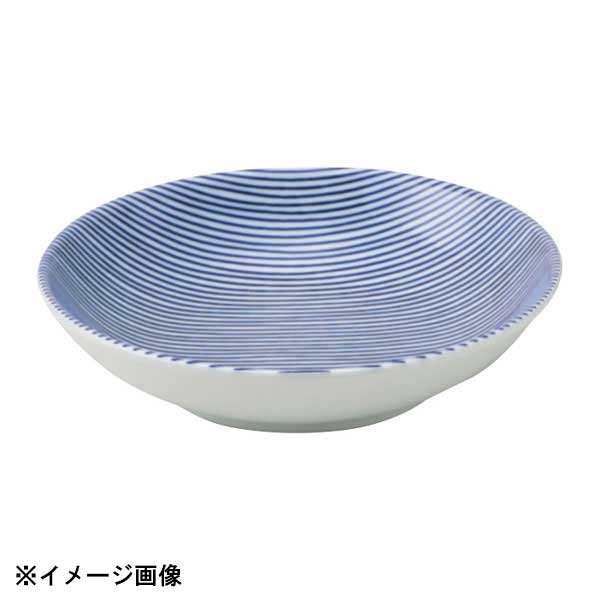 花伝 細縞 青 17.5cm浅ボウル 52281014