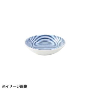 花伝 細縞 青 8cm浅ボウル 52281017