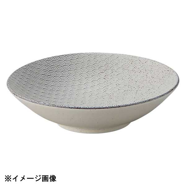 花伝 古代粉引き 青海波 23cm浅ボウル 52283011