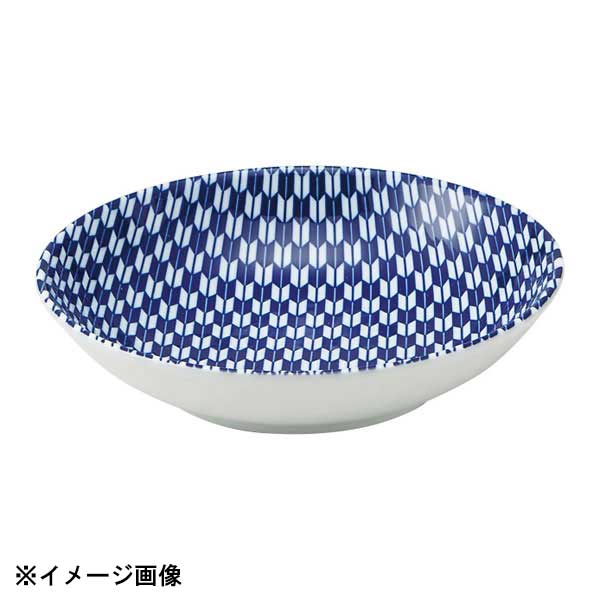 花伝 矢絣 青 17.5cm浅ボウル 52285014