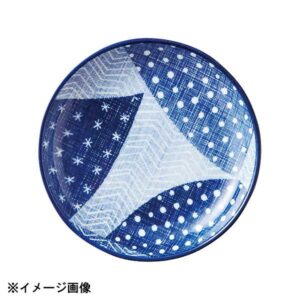 花伝 古青藍 藍空 13cm丸皿 52285109