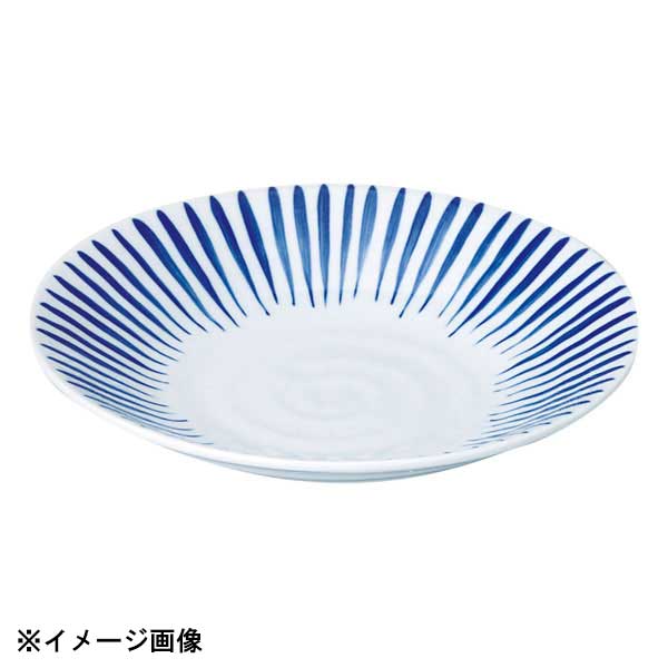 花伝 染付十草 リップル7.5皿 53189003