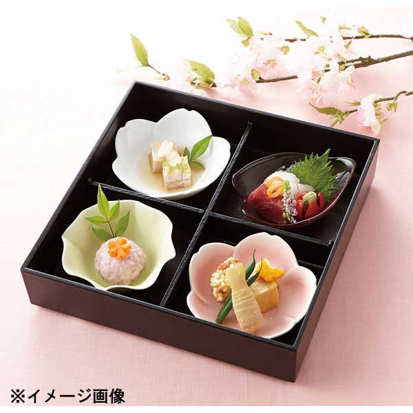 花伝 松花堂 花 四つ仕切り 花セット 54600044