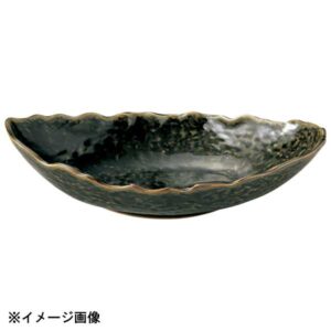 花伝 織部 さざ波 舟形盛鉢 55171080