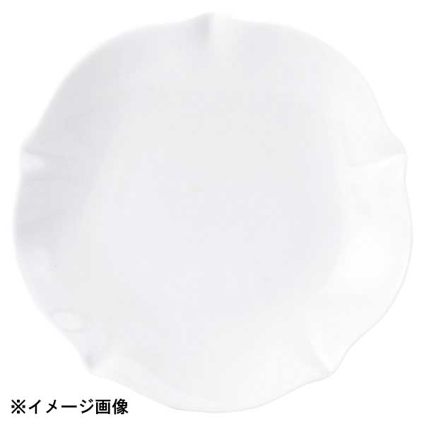 花伝 花笑み 白 20cm丸皿 56000010