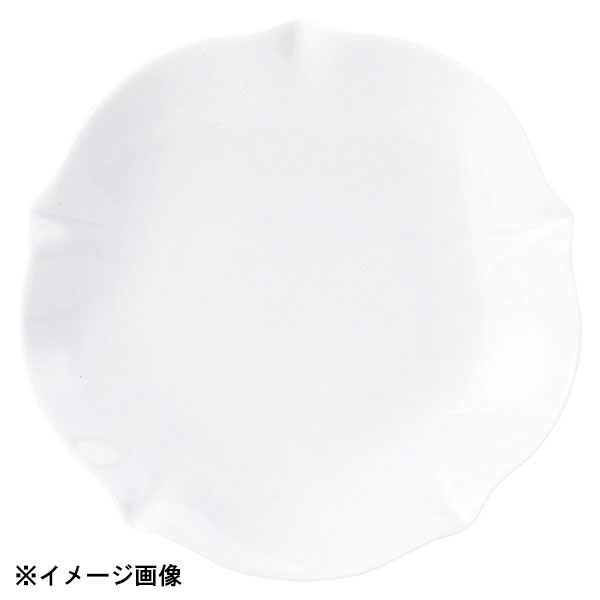 花伝 花笑み 白 17.5cm丸皿 56000012