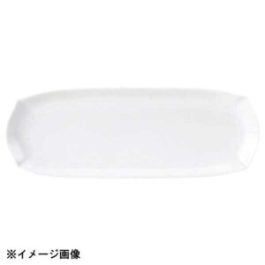 花伝 花笑み 白 28.5cm細長皿 56000084