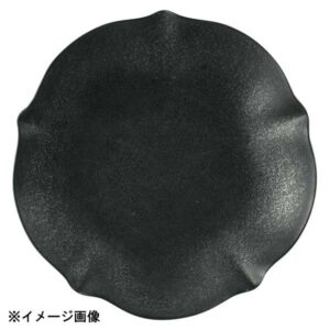 花伝 花笑み 黒化粧 17.5cm丸皿 56030012