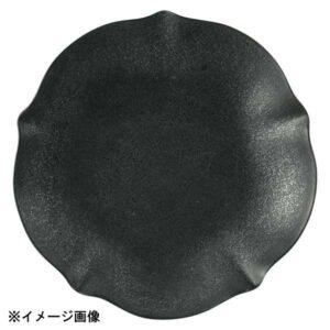 花伝 花笑み 黒化粧 15cm丸皿 56030014