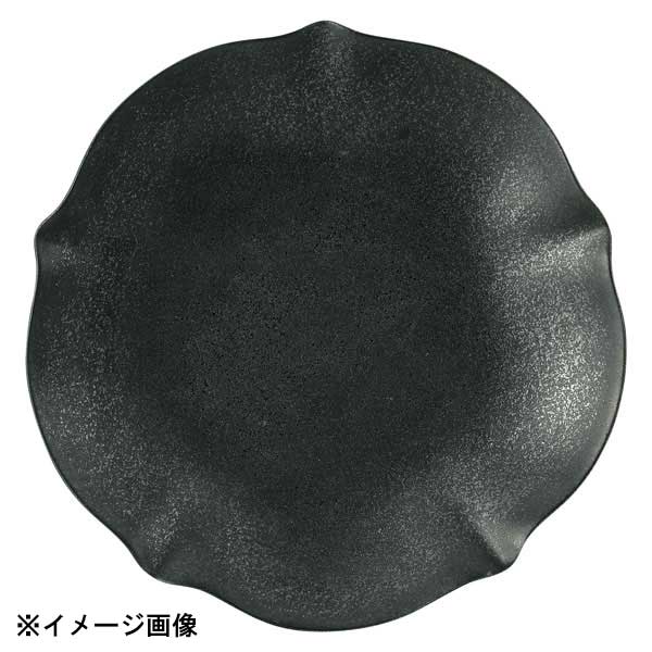 花伝 花笑み 黒化粧 15cm丸皿 56030014