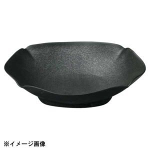 花伝 花笑み 黒化粧 23.5cm浅鉢 56030031