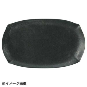 花伝 花笑み 黒化粧 22cm長角皿 56030072