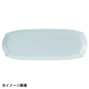花伝 花笑み 青白 31cm細長皿 56080082