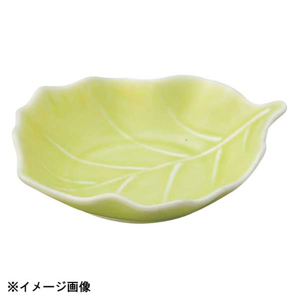 花伝 木の葉 黄緑 小皿 56375031