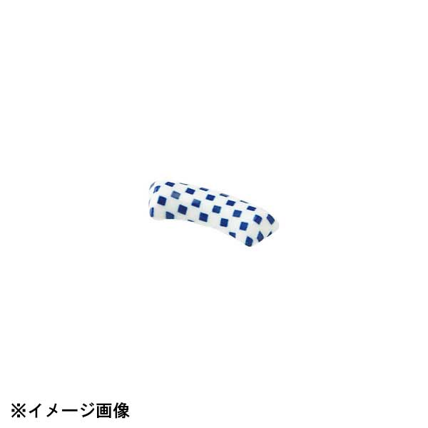 花伝 市松 青 扇 箸置き 56487057