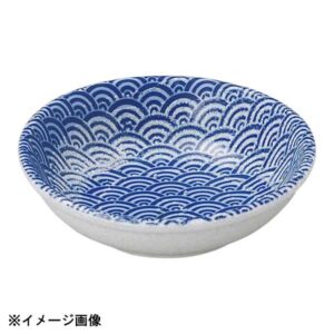 花伝 青海波 白渦 11cm薬味皿 57488014