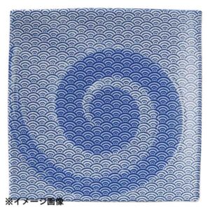 花伝 青海波 白渦 19.5cm正角皿 57688064