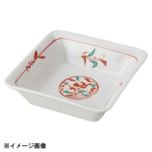花伝 赤丸紋 平角皿 58905011