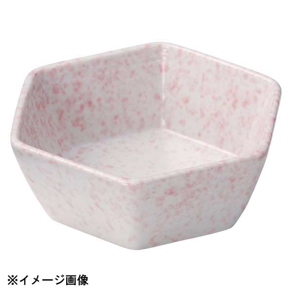 花伝 桃吹き 六角小鉢 58990034