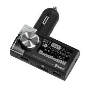 Bluetooth FMトランスミッター EQ AUX MP3プレーヤー付