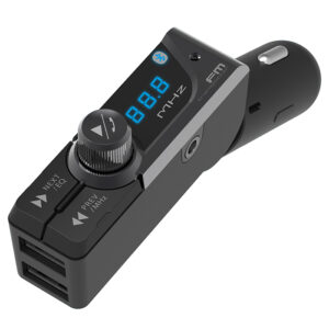 Bluetooth FMトランスミッター フルバンド USB2ポート 自動判定 AUX
